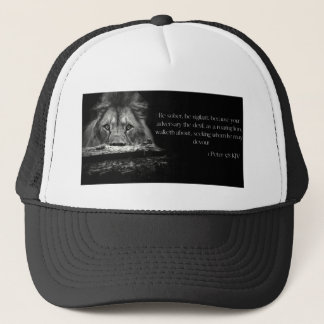 1 Peter 5:8 Seien Alarm und nüchtern Minded Christ Truckerkappe