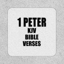 1 Peter KJV Bibelverse vertikale Typografie 