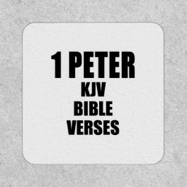 1 Peter KJV Bibelverse vertikale Typografie 