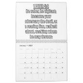 1 Peter KJV Bible Verses Quotes Kalender (Jan 2027)
