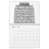 1 Peter KJV Bible Verses Quotes Kalender (Feb 2027)