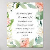 1 Petr 1:6, sei wahrlich glatt Poster (Vorne)