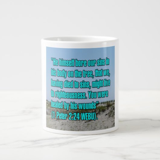 1 Petrus 2:24 WEBU Tasse (Vorderseite)
