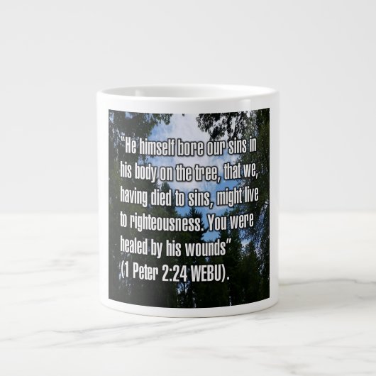 1 Petrus 2:24 WEBU Tasse (Vorderseite)