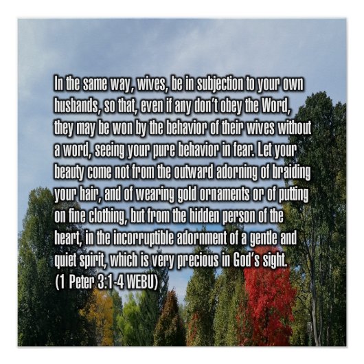 1 Petrus 3:1-4 WEBU Poster (Vorderseite)