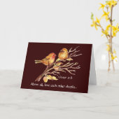 1 Petrus 4:8 Liebe einander Hochgeborene Karte (Gelbe Blume)