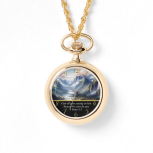 1 Petrus 5:7 Bergsee Armbanduhr