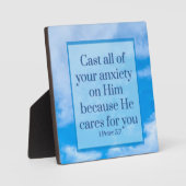 1 Petrus 5:7 Fotoplatte (Vorderseite)