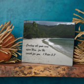 1 Petrus 5:7 Gießen Sie alle Ihre Sorge auf Ihn... Fotoplatte (Seite)