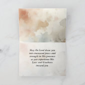 1 Petrus 5:7 Zieh deine Angst vor Ihm Bibelverse Karte (Innenseite)