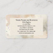 1 Petrus 5:7 Zieh deine Angst vor Ihm Bibelverse Visitenkarte (Rückseite)