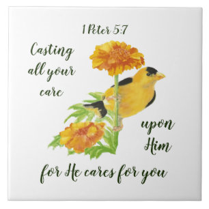 1 Petrus 5:7 Zitat Fliese