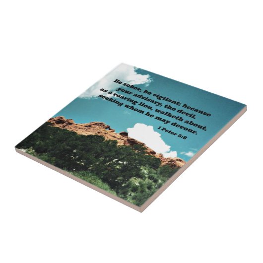 1 Petrus 5:8 Sei nüchtern, sei wachsam; denn... Fliese (Seite)