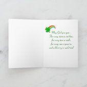 1. Phantastische Collie St. Patrick's Day Card Karte (Innenseite)