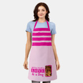 1 photo dog or cat love pink schürze (Getragen)