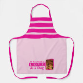 1 photo dog or cat love pink schürze (Vorderseite)
