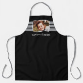 1 photo love you grandad black grey schürze (Vorderseite)