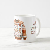 1. Platz Gewinner Ugly Sweater Contest Gingerbrett Kaffeetasse (VorderseiteRechts)