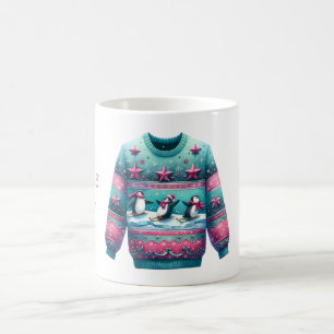 1. Platz Gewinner Ugly Sweater Contest Pink Aquama Kaffeetasse