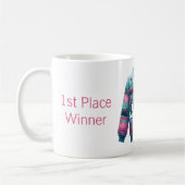 1. Platz Gewinner Ugly Sweater Contest Pink Aquama Kaffeetasse (Links)