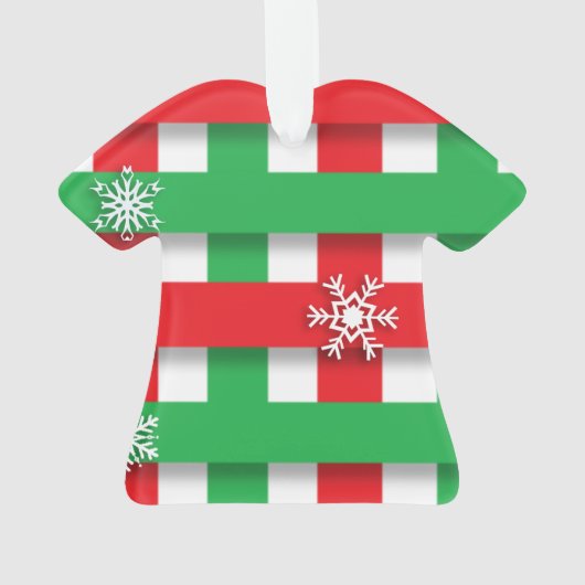 1. Platz Ugly Sweater Weihnachtsschmuck Ornament (Rückseite)