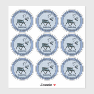 1. Polar-Luftbrücke des Weihnachtsmanns - gedämpft Aufkleber