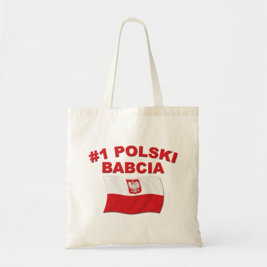 #1 Polski Babcia Tragetasche (Vorne)