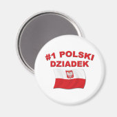 #1 Polski Dziadek Magnet (Vorderseite/Rückseite)