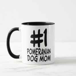 #1 Pomeranian Dog Mom - World's Best Fur Mom Tasse