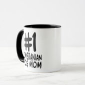 #1 Pomeranian Dog Mom - World's Best Fur Mom Tasse (Vorderseite Links)