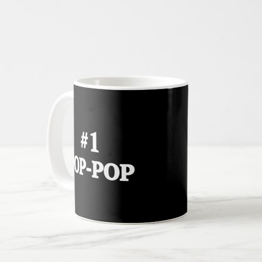 1 Pop Pop Großer Pop Pop Kaffeetasse (Vorderseite Links)