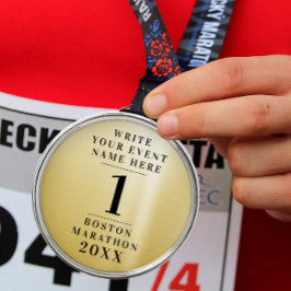 1. Preis für die einfache klassische Goldmedaille Ornament Aus Metall