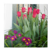 1 Primel-Tulpen Fliese (Vorderseite)