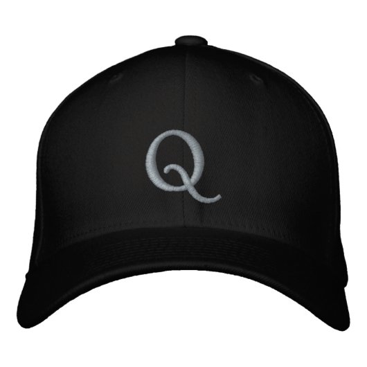 # 1 "Q" von: Opal01 Bestickte Baseballkappe (Vorderseite)