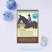 1 QR-Code + Flyer der Reitklasse für Kinder (Einzeln)