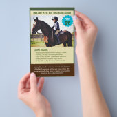 1 QR-Code + Flyer der Reitklasse für Kinder (Handgriff)