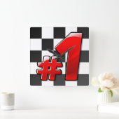 #1 QUADRATISCHE WANDUHR (Zuhause)