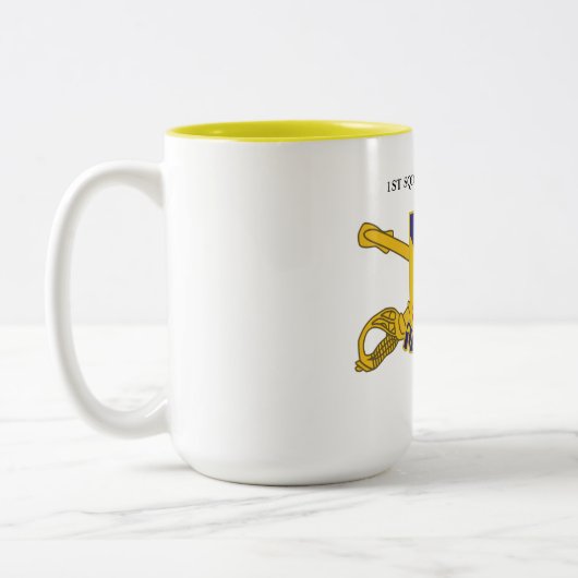 1. QUADRON 14. CAVALRY ZWEIFARBIGE TASSE (Links)
