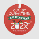 1. Quarantäne Weihnachts-Funny-Toilettenpapier Ornament (Rückseite)