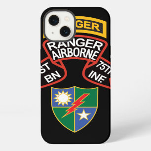 1. Ranger BN, 75. INF, altmodischer Scroll mit Tab iPhone 13 Hülle