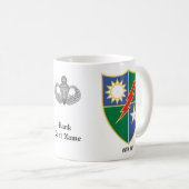 1. Ranger BN, altmodischer Scroll & Tab, Kampfspru Kaffeetasse (VorderseiteRechts)