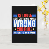 1. Regel Bootsführer ist nie falsch Karte (Gelbe Blume)