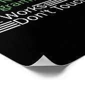 1. Regel der Programmierung Poster (Ecke)