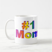 #1 Regenbogen-Doppelt-Seiten-Tasse der Mama-3D Kaffeetasse (Links)