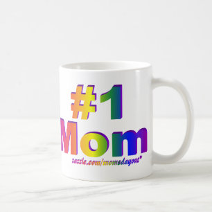 #1 Regenbogen-Doppelt-Seiten-Tasse der Mama-3D Kaffeetasse