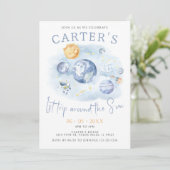 1. Reise durch die Sonnenterrasse der Planeten Geb Einladung (Stehend Vorderseite)