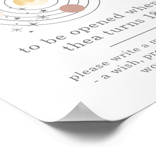 1. Reise um das Poster der Sun Space Time Kapsel (Ecke)