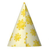 1. Reise um den Sonnenhut - Yellow Boho Partyhütchen (Rückseite)