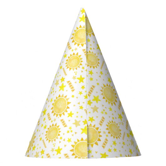 1. Reise um den Sun Birthday Party Hut - Yello Partyhütchen (Rückseite)