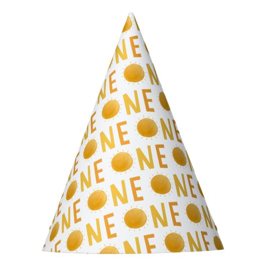 1. Reise um die Sonne Boho Sonnenschein Geburtstag Partyhütchen (Vorderseite)